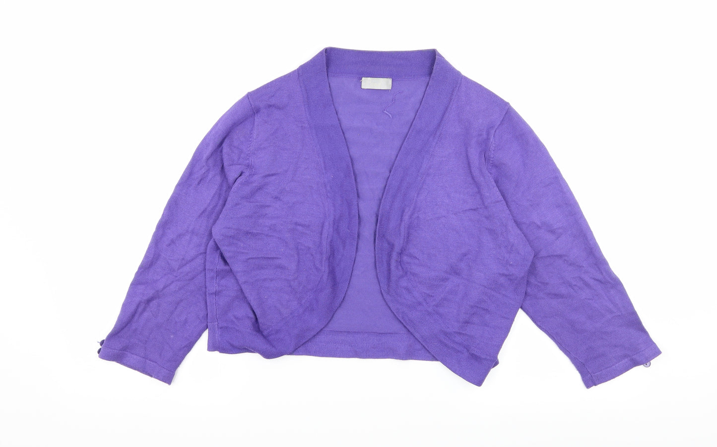 CMD Womens Purple  Knit Shrug Jumper Size L