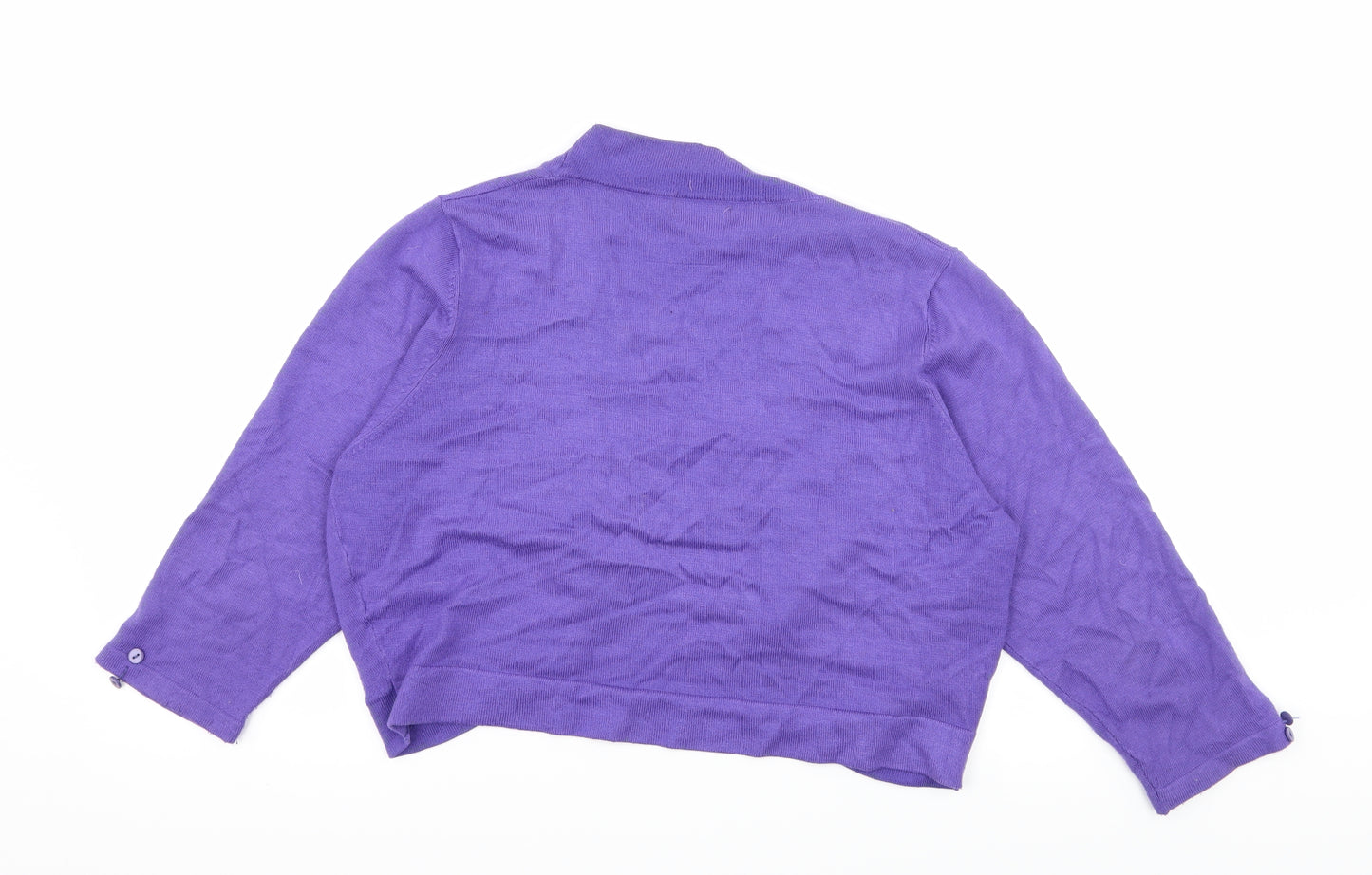 CMD Womens Purple  Knit Shrug Jumper Size L
