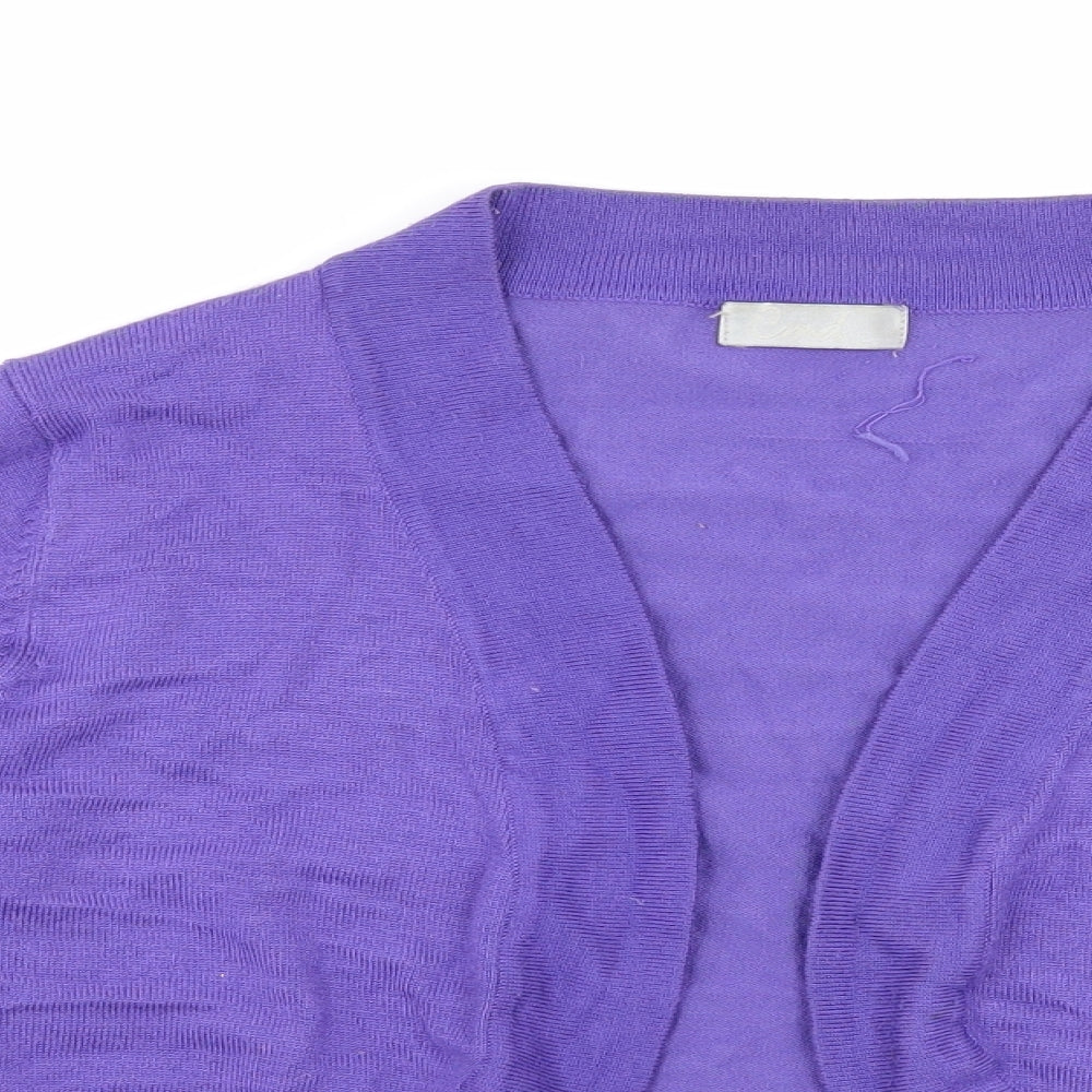 CMD Womens Purple  Knit Shrug Jumper Size L