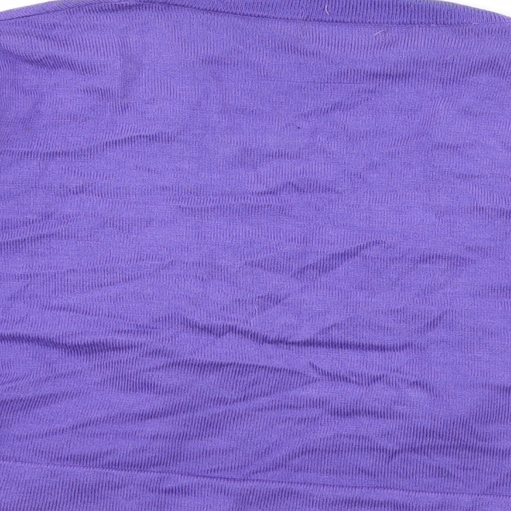 CMD Womens Purple  Knit Shrug Jumper Size L
