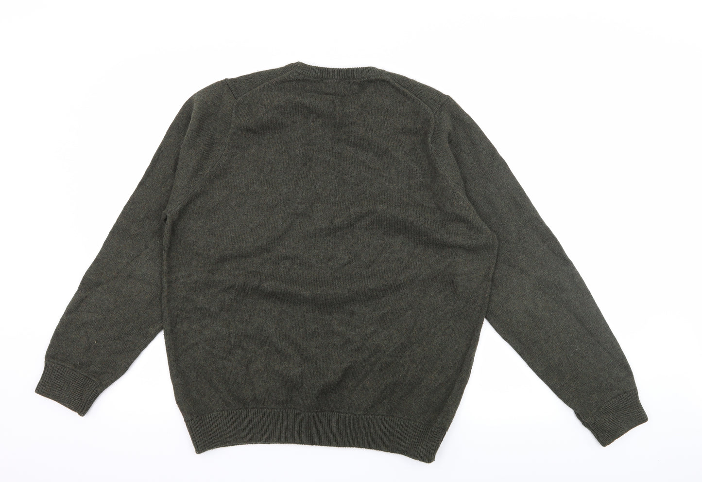 Marks and Spencer Mens Green  Knit Pullover Jumper Size M