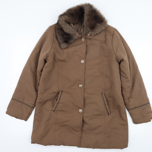 Neuville Womens Brown   Overcoat Coat Size 10