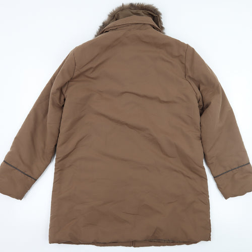 Neuville Womens Brown   Overcoat Coat Size 10