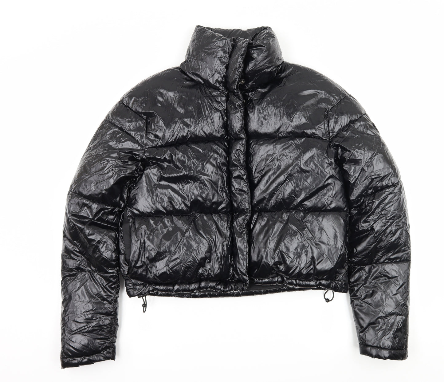 Gym King Womens Black   Puffer Jacket Jacket Size 8  - Vinyl