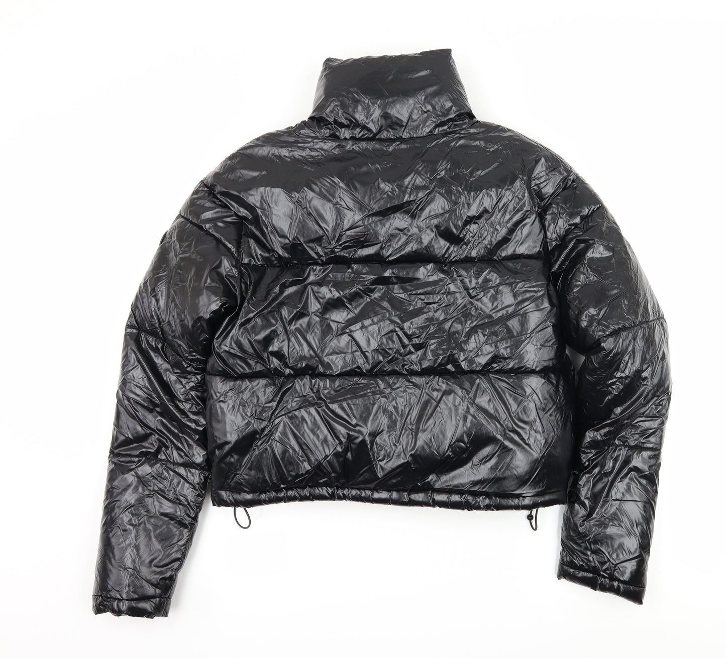 Gym King Womens Black   Puffer Jacket Jacket Size 8  - Vinyl