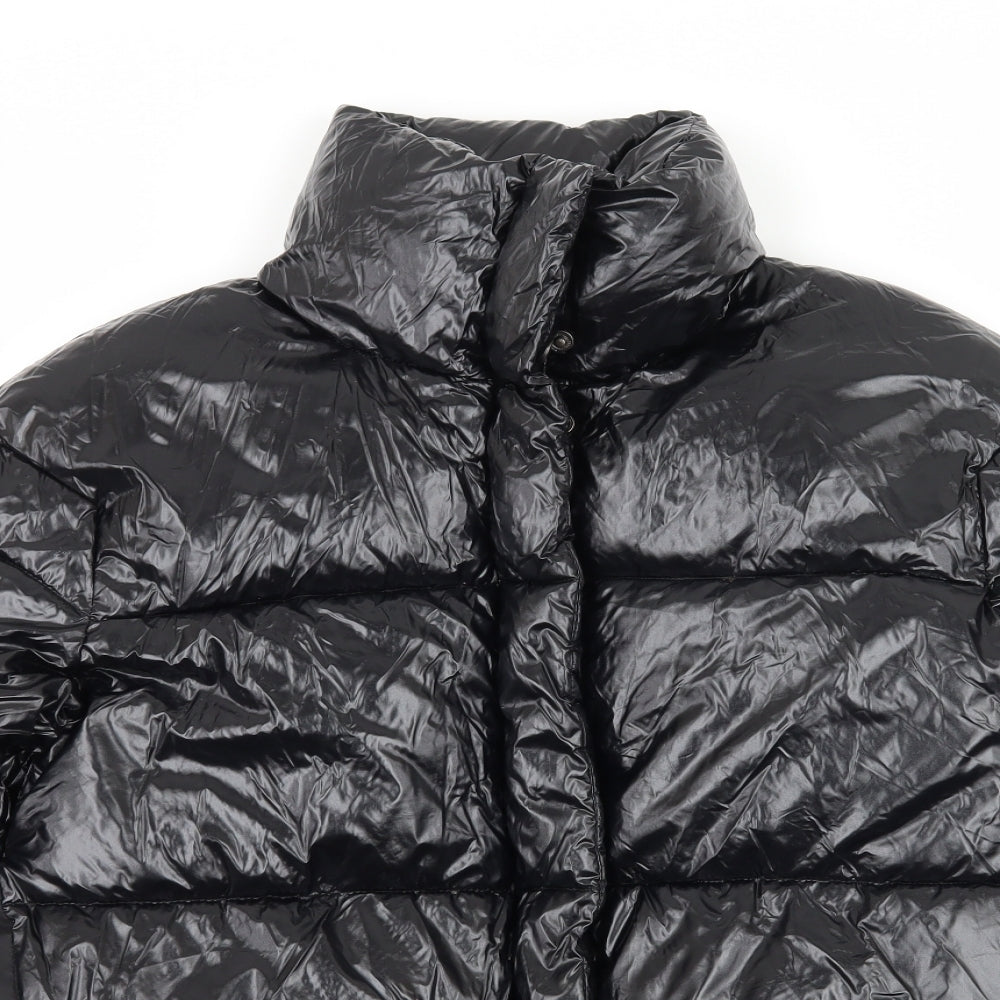 Gym King Womens Black   Puffer Jacket Jacket Size 8  - Vinyl