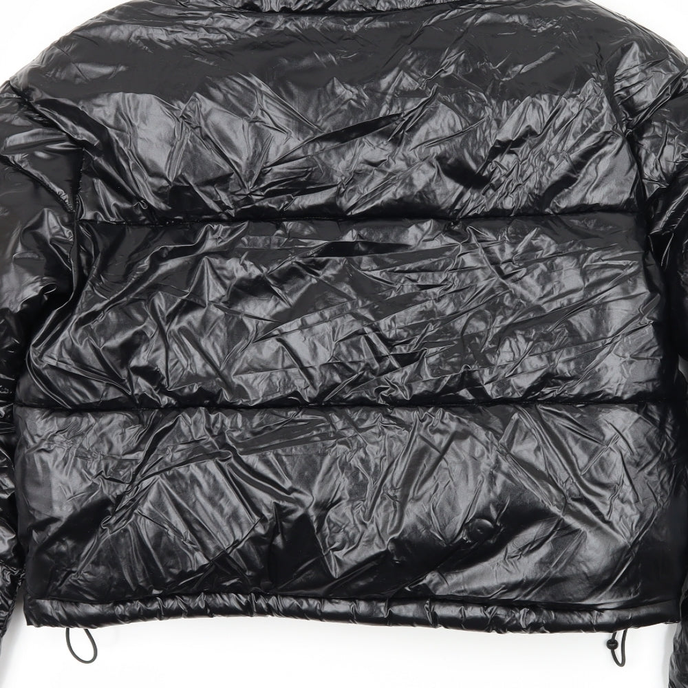 Gym King Womens Black   Puffer Jacket Jacket Size 8  - Vinyl