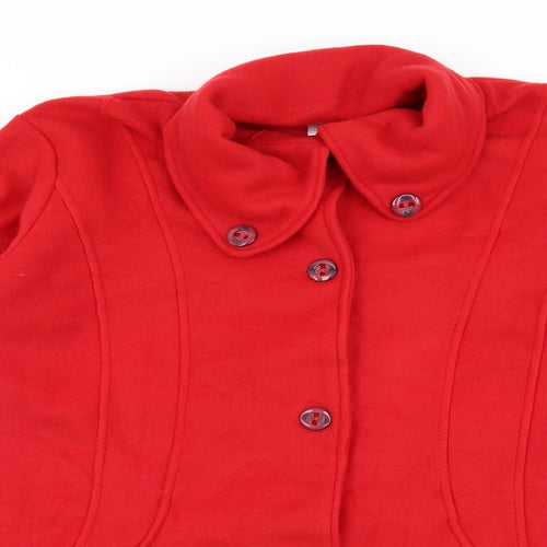Preworn Womens Red  Fleece Jacket  Size 24
