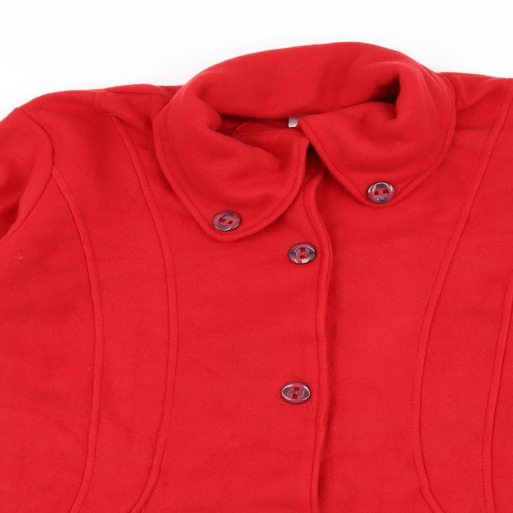 Preworn Womens Red  Fleece Jacket  Size 24