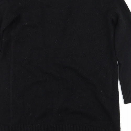 Primark Womens Black  Knit Cardigan Jumper Size 10