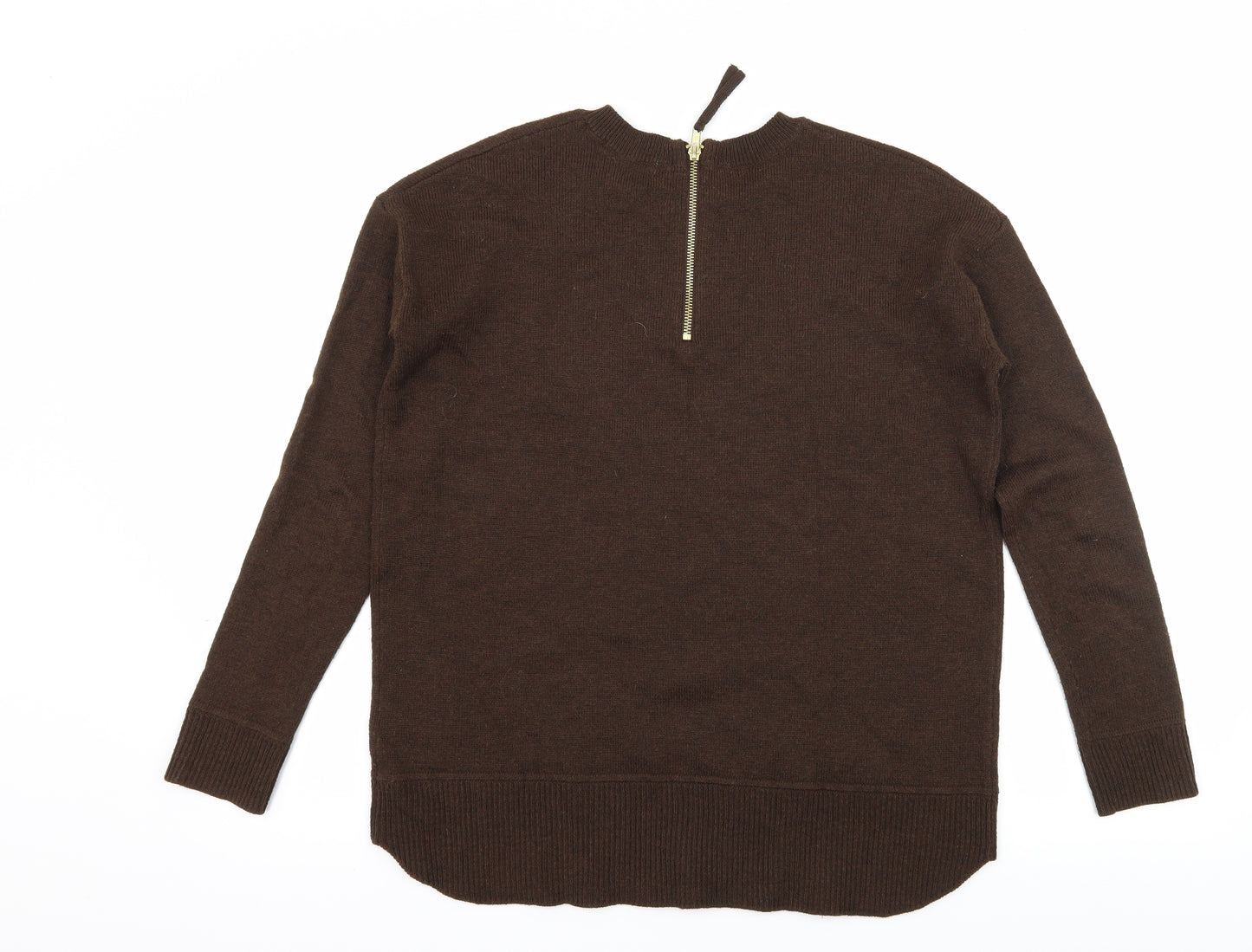 H&M Womens Brown  Knit Pullover Jumper Size XS