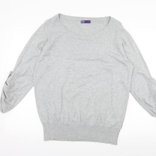 AJC Womens Grey  Knit Pullover Jumper Size 18