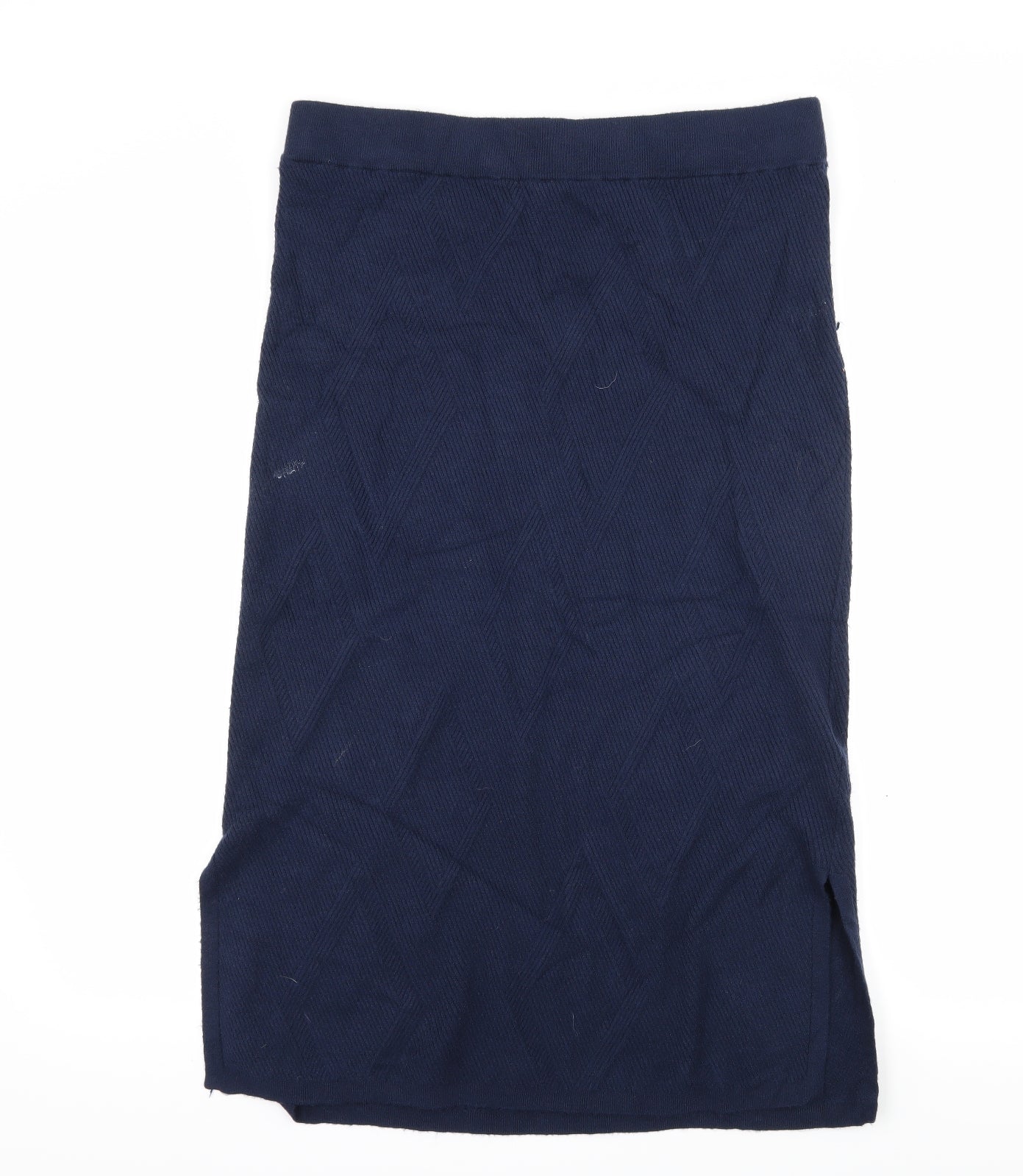 Marks and Spencer Womens Blue  Knit Straight & Pencil Skirt Size 18