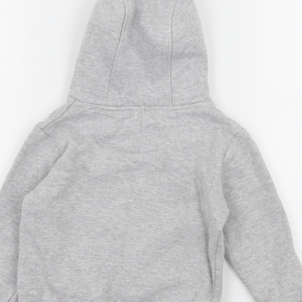 SoulCal&Co Boys Grey  Jersey Pullover Hoodie Size 2-3 Years