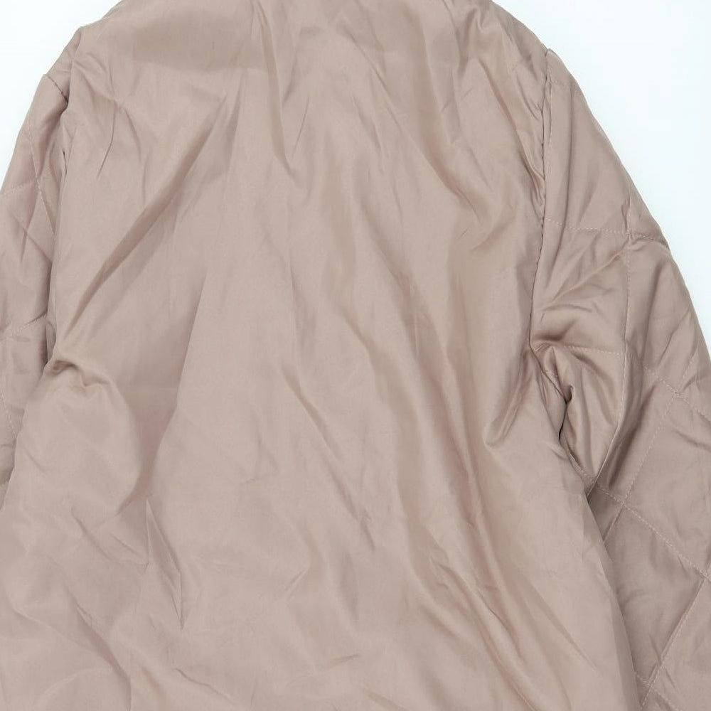 Anne De Lancay Womens Pink   Parka Coat Size S
