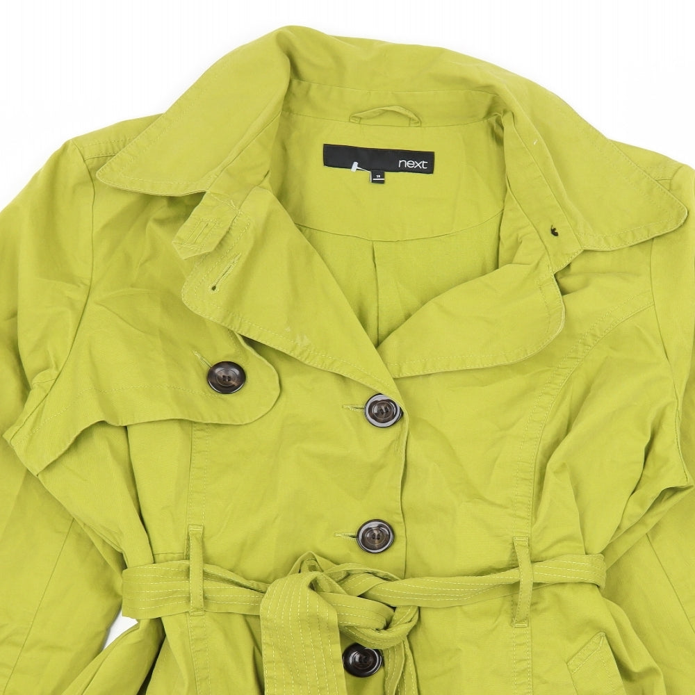 NEXT Womens Green   Overcoat Coat Size 18