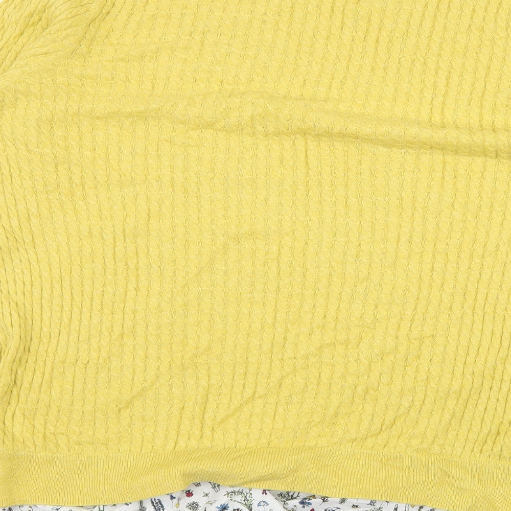 NEXT Womens Yellow  Knit Pullover Jumper Size 20