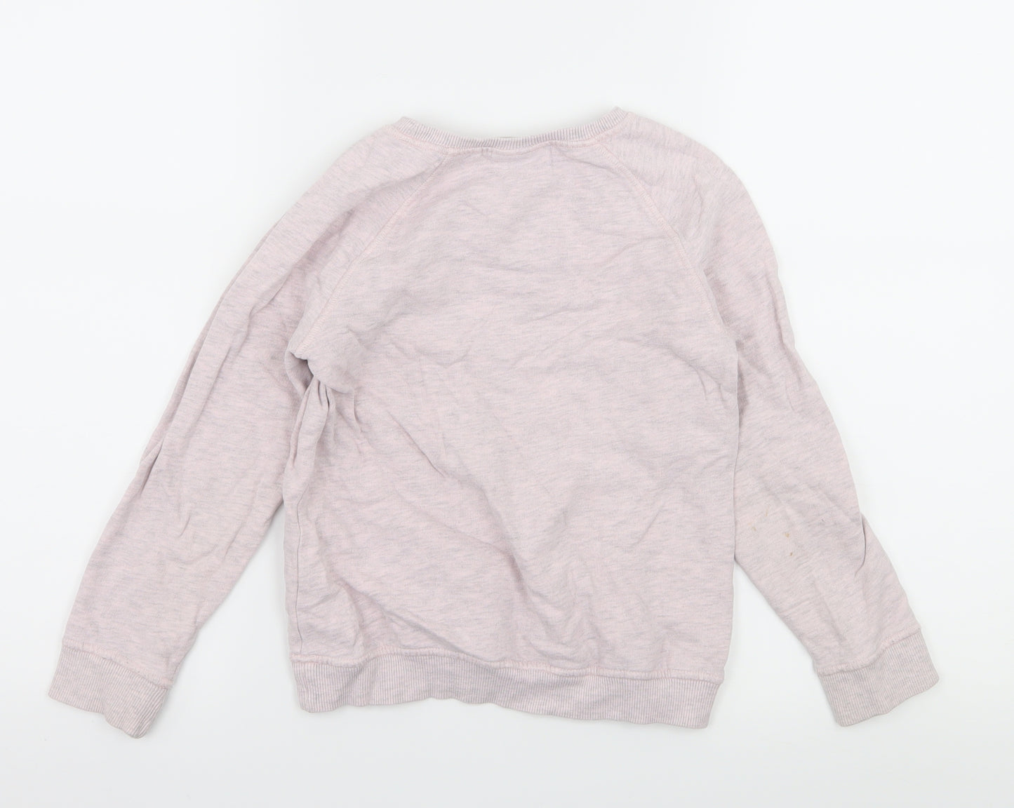 NEXT Girls Pink  Jersey Pullover Sweatshirt Size 6 Years  - Cloud