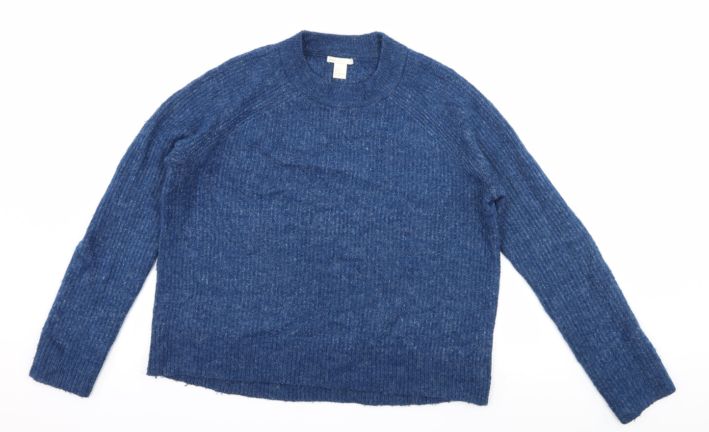 H&M Womens Blue  Knit Pullover Jumper Size M