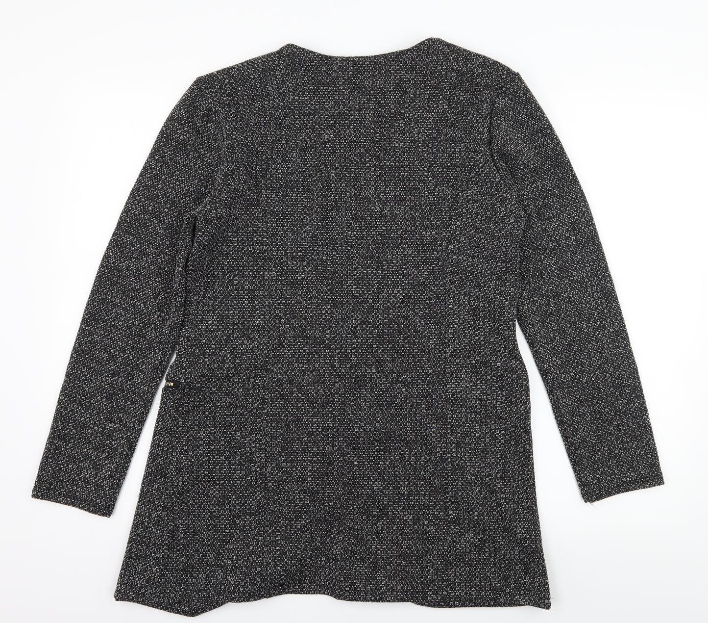 Mela London Womens Grey  Jersey Jacket Coatigan Size 14