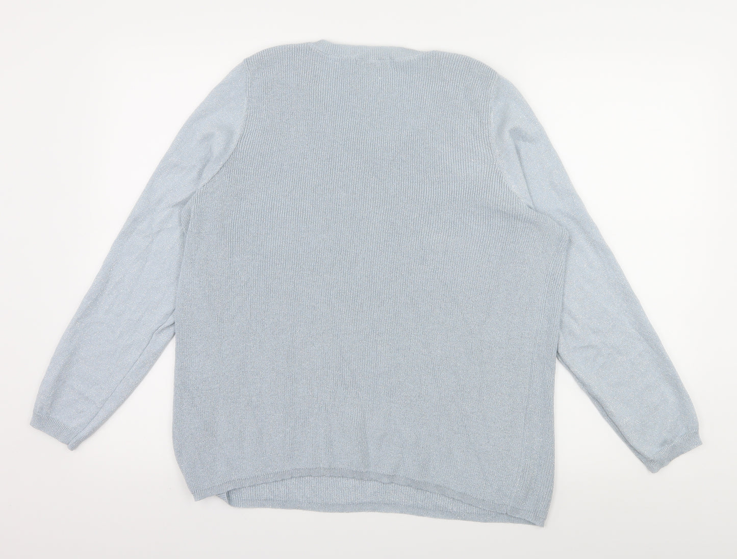 Marks and Spencer Womens Blue  Knit Pullover Jumper Size 16