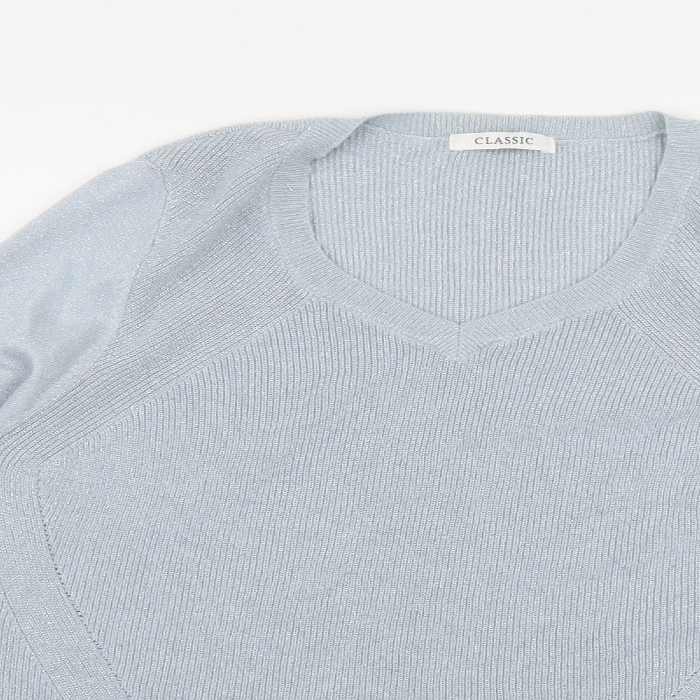 Marks and Spencer Womens Blue  Knit Pullover Jumper Size 16