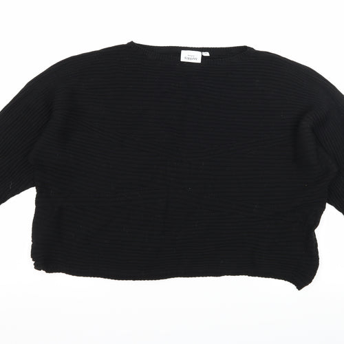 KappAhl Womens Black  Knit Pullover Jumper Size M