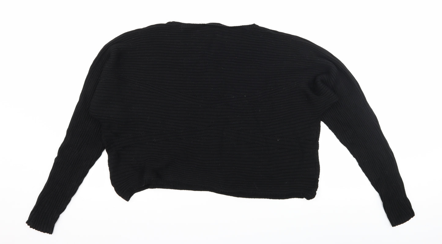 KappAhl Womens Black  Knit Pullover Jumper Size M