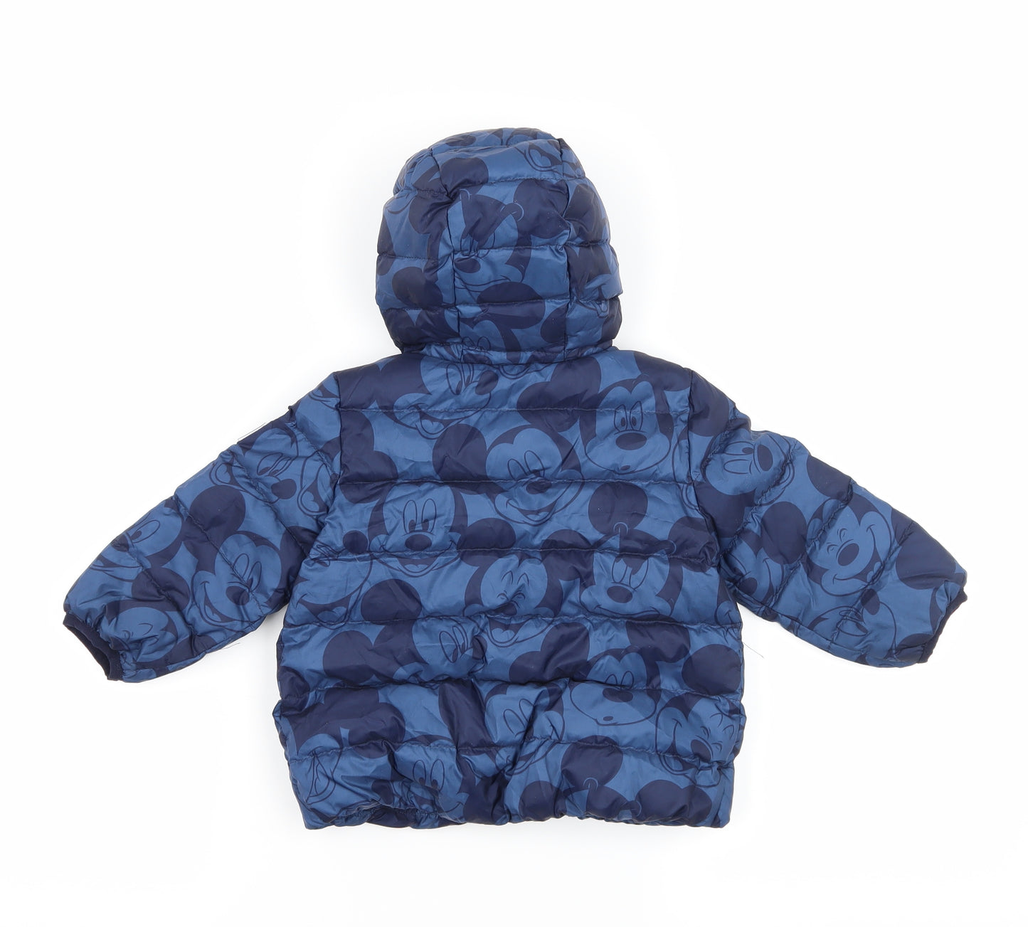 Gap Baby Blue Geometric  Puffer Jacket Jacket Size 12-18 Months  - Mickey Mouse
