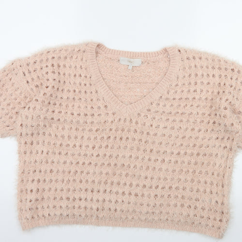 NEXT Womens Pink  Knit Pullover Jumper Size L