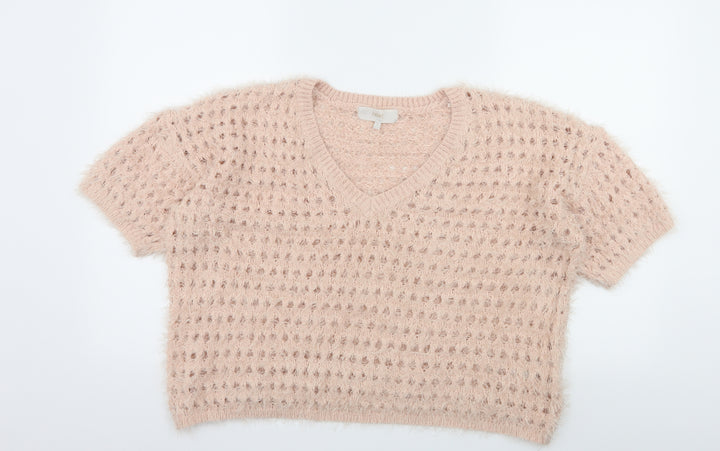 NEXT Womens Pink Knit Pullover Jumper Size L