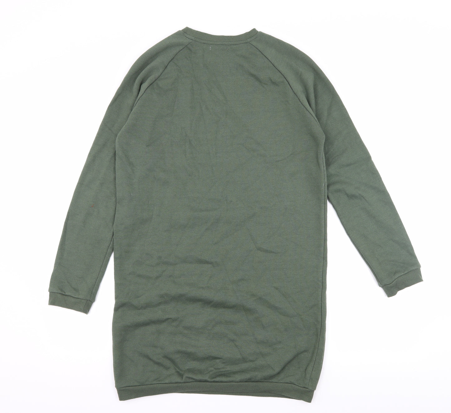 Primark Girls Green  Jersey Jumper Dress  Size 14-15 Years  - #unfollow