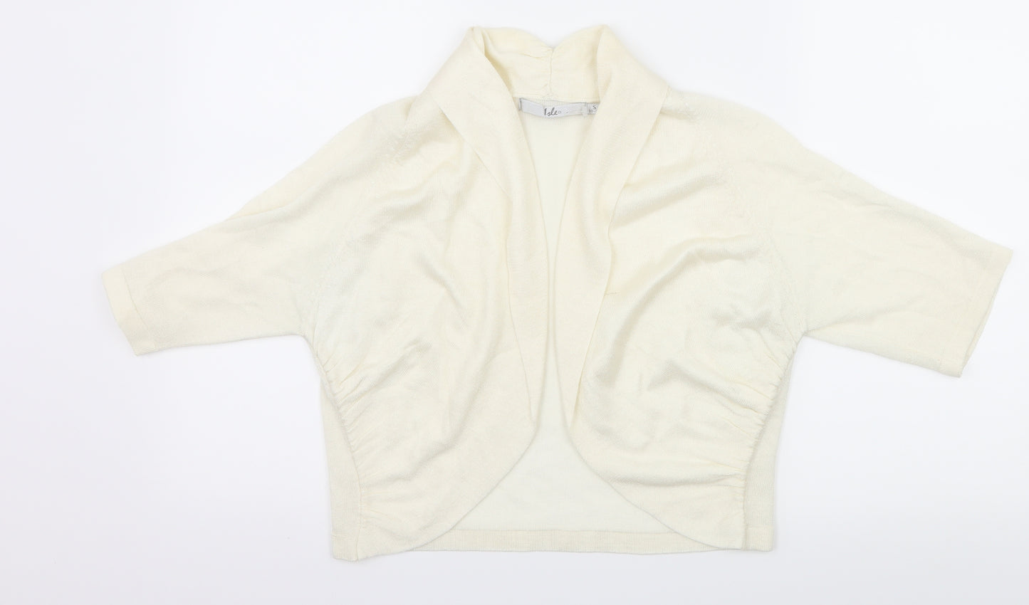Isle Womens Ivory  Knit Shrug Jumper Size 10