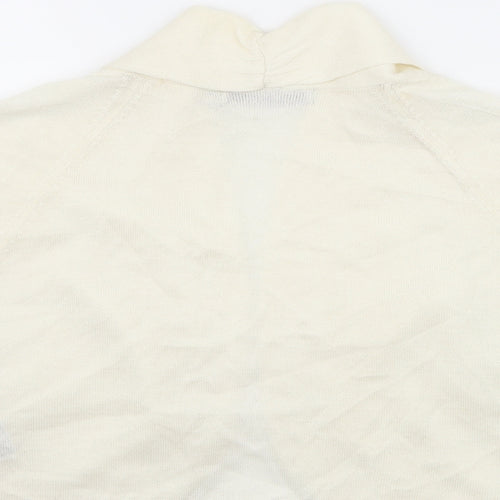 Isle Womens Ivory  Knit Shrug Jumper Size 10