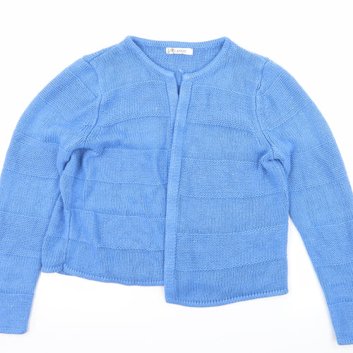 Marks and Spencer Womens Blue  Knit Cardigan Jumper Size 14