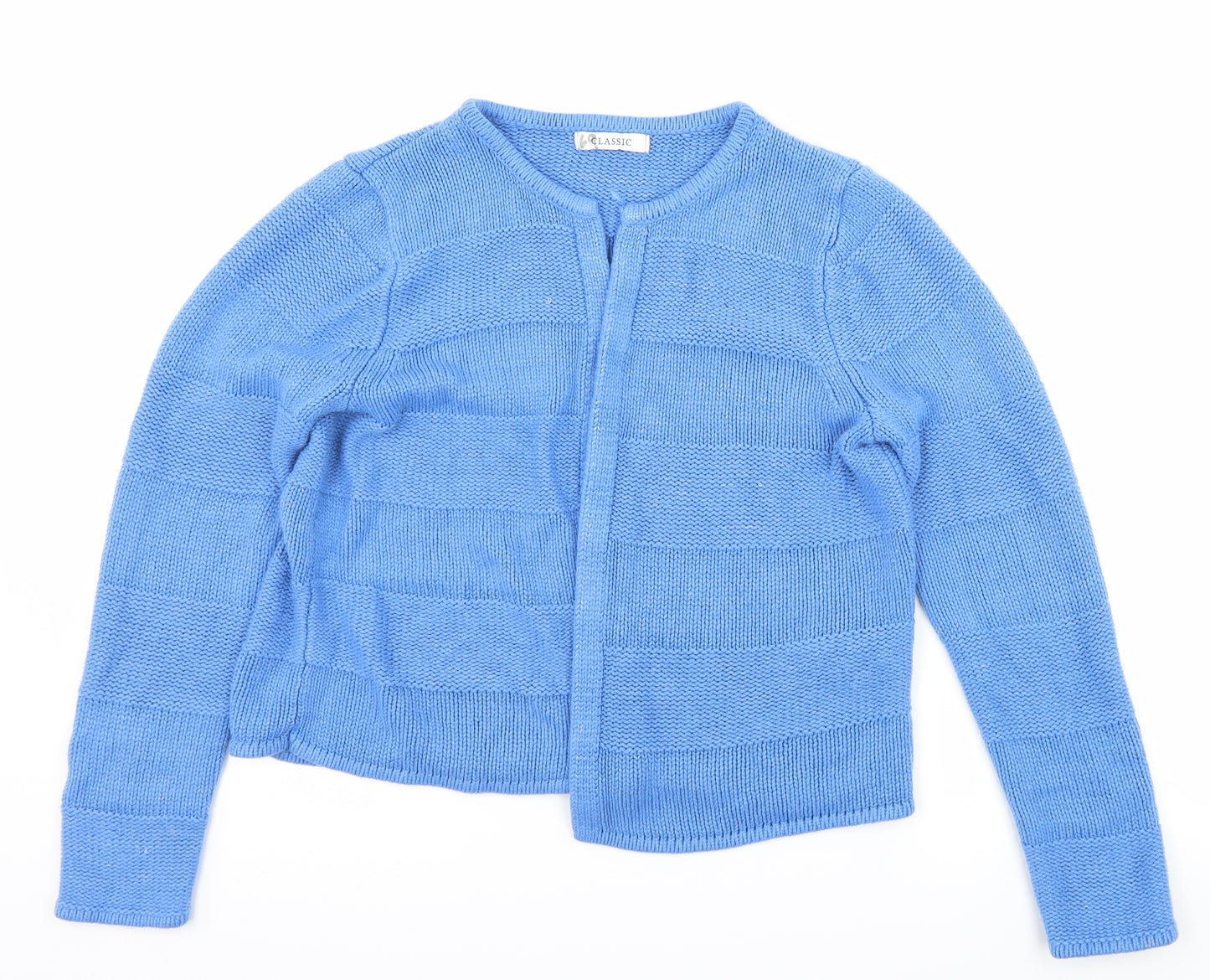 Marks and Spencer Womens Blue  Knit Cardigan Jumper Size 14