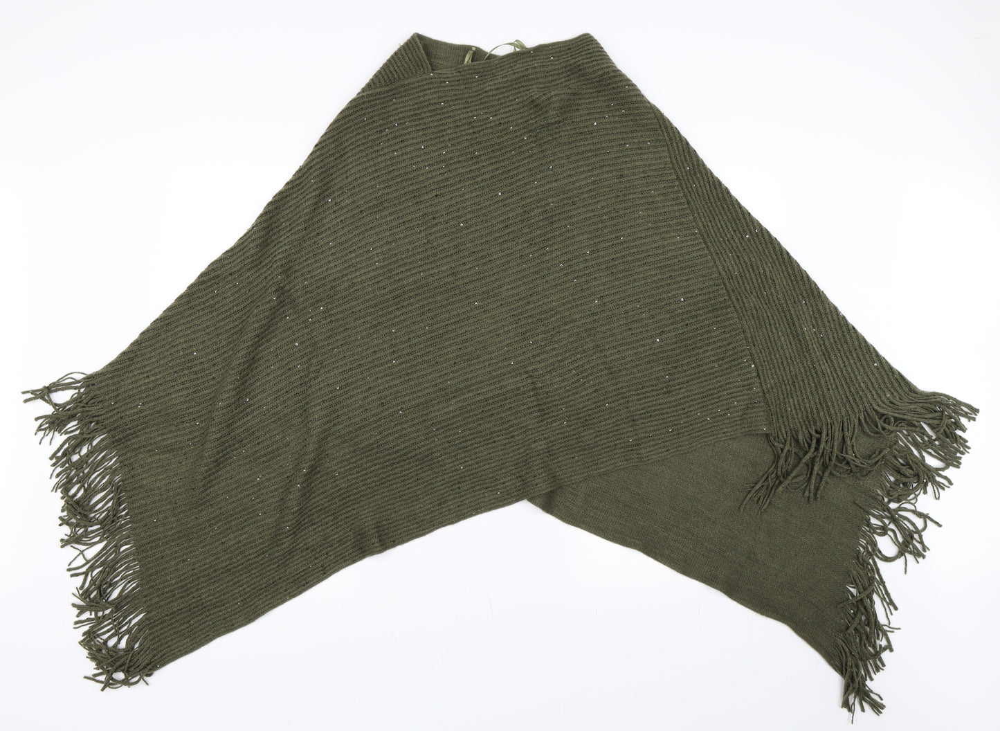 F&F Womens Green   Cape Jumper One Size  - Poncho