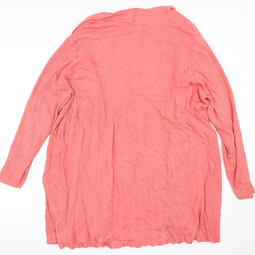 Bonmarché Womens Pink   Cardigan Jumper Size XL