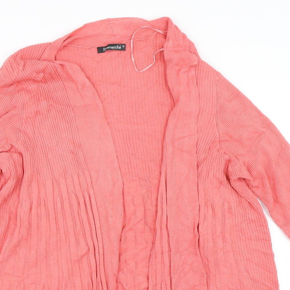 Bonmarché Womens Pink   Cardigan Jumper Size XL