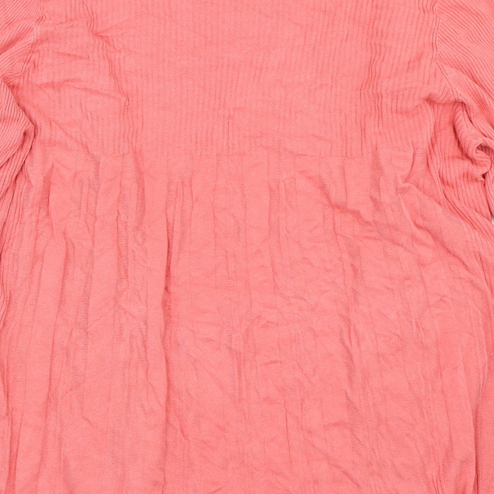 Bonmarché Womens Pink   Cardigan Jumper Size XL