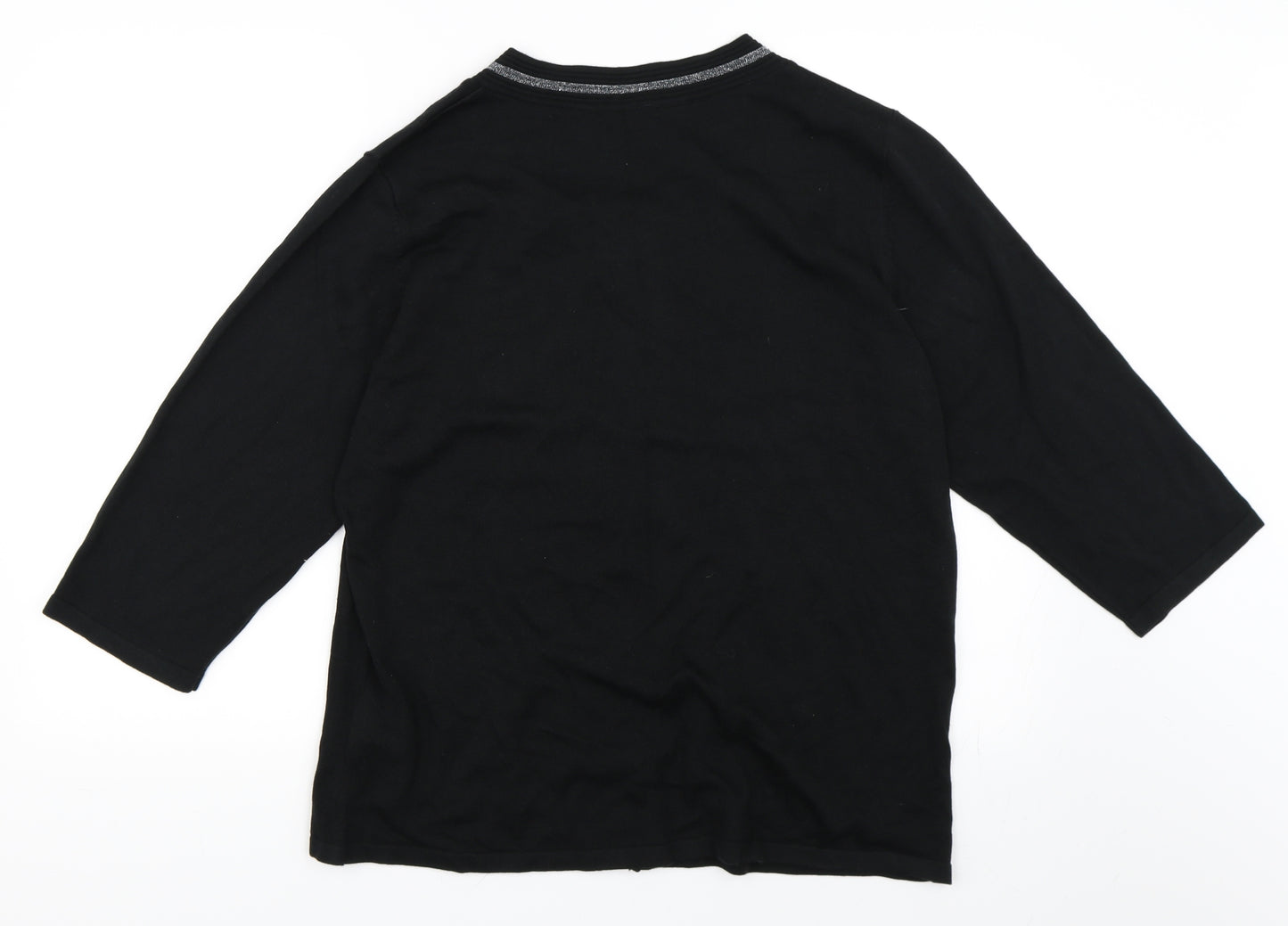 Preworn Womens Black   Cardigan Jumper Size 20