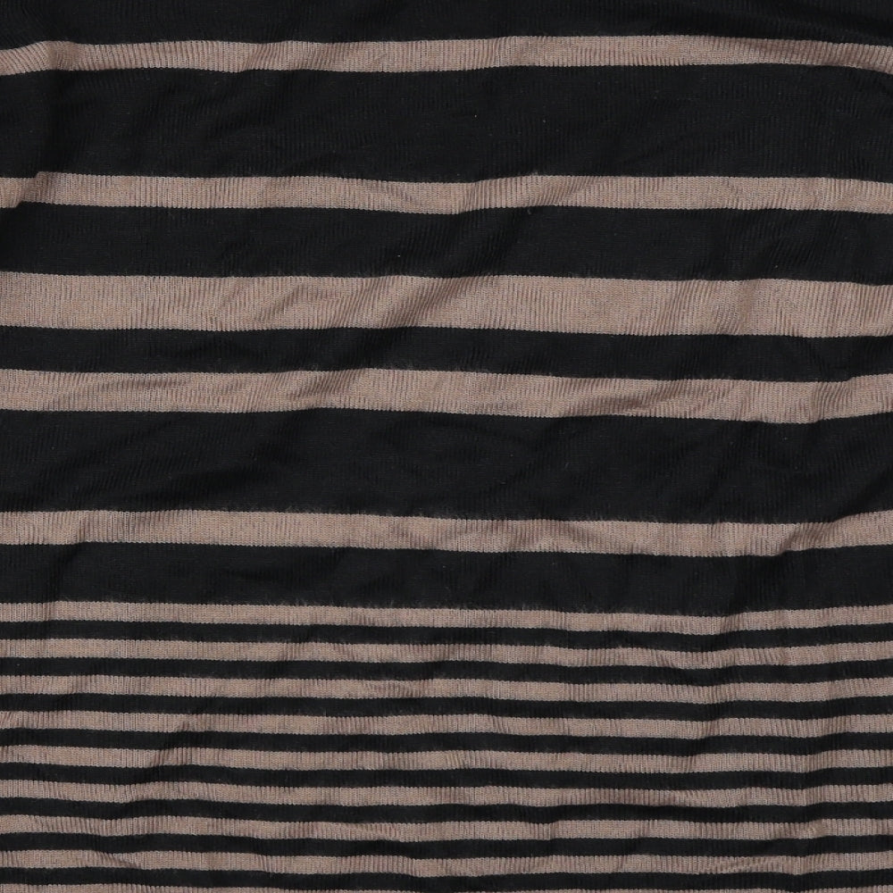 Marks and Spencer Womens Brown Striped  Pullover Jumper Size 18