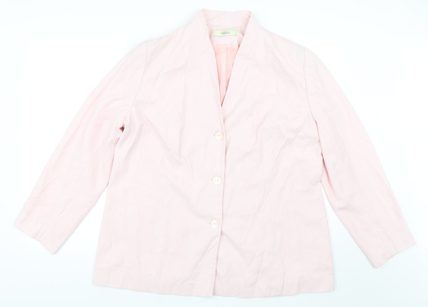 Classics Womens Pink   Jacket Blazer Size 20
