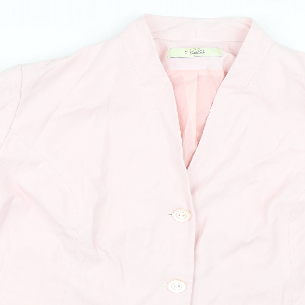 Classics Womens Pink   Jacket Blazer Size 20