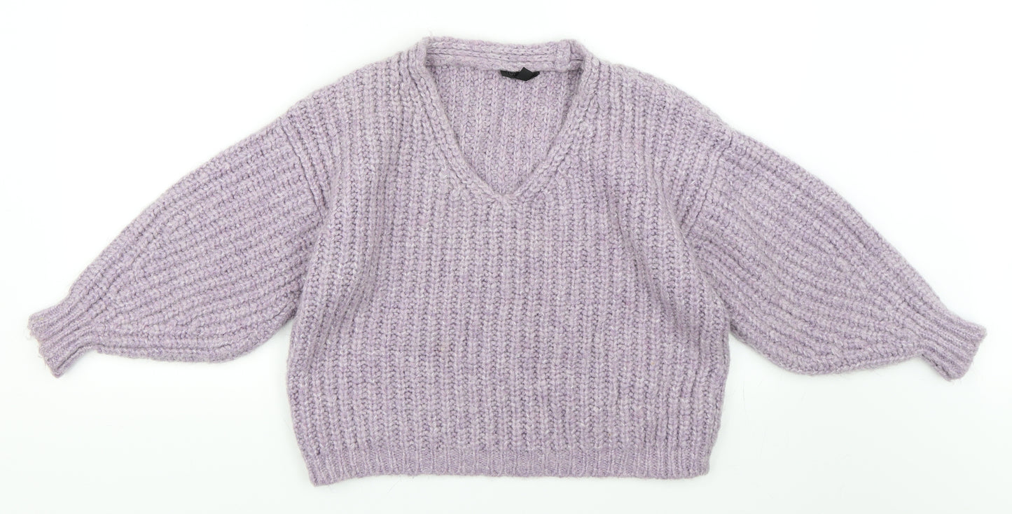 Topshop Womens Purple   Pullover Jumper Size 8