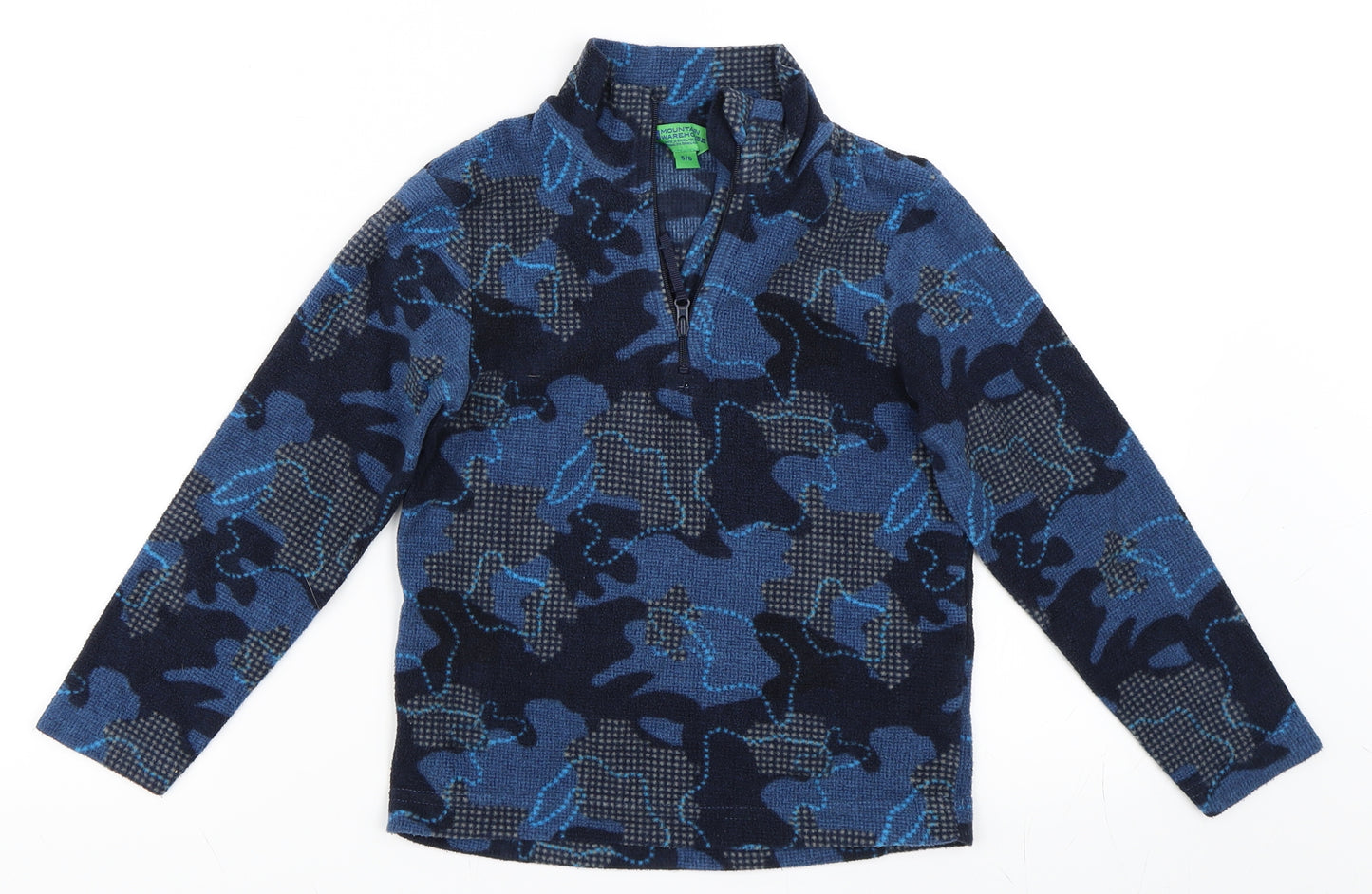 Mountain Warehouse Boys Blue   Henley Sweatshirt Size 5-6 Years