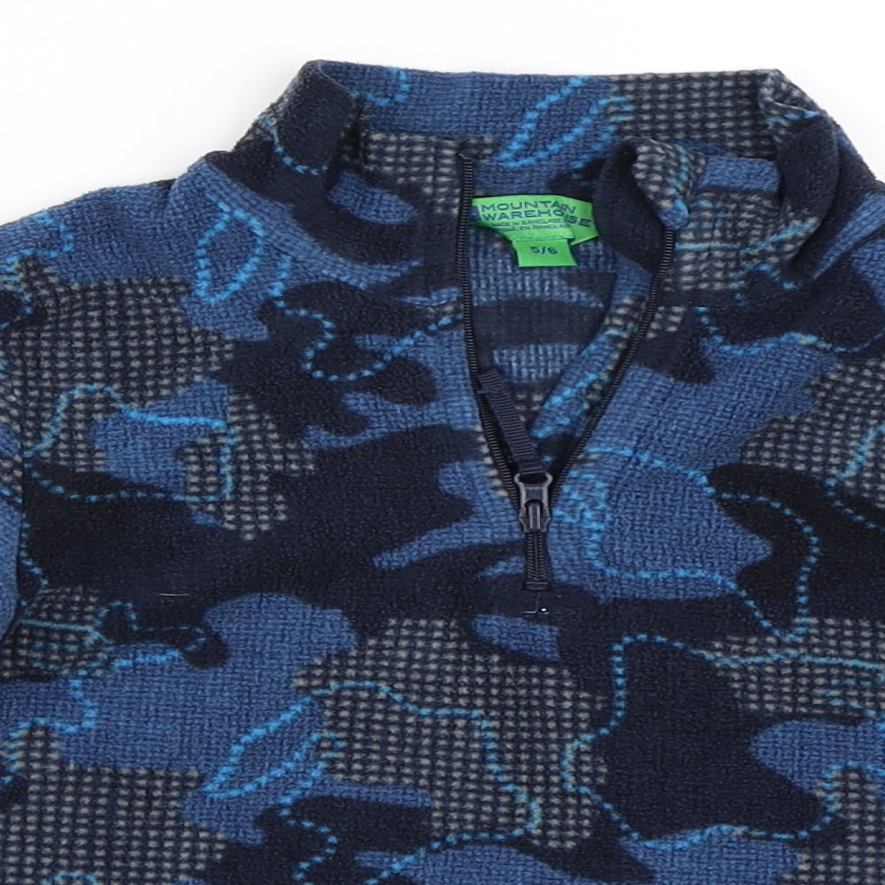 Mountain Warehouse Boys Blue   Henley Sweatshirt Size 5-6 Years