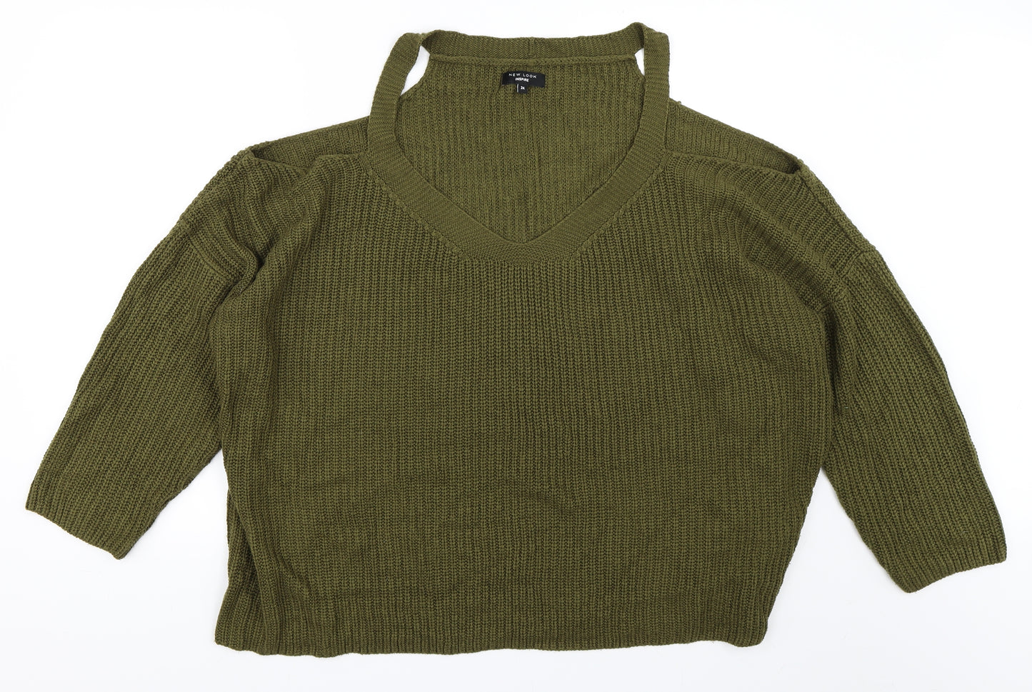 New Look Womens Green   Pullover Jumper Size 24