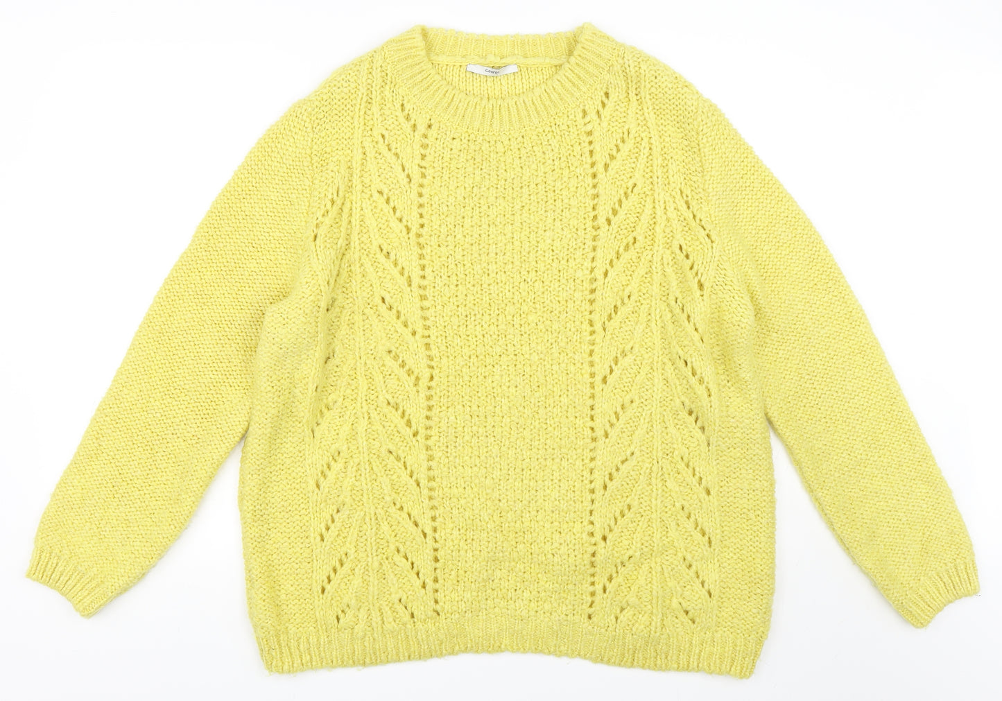 George Womens Yellow   Pullover Jumper Size 26
