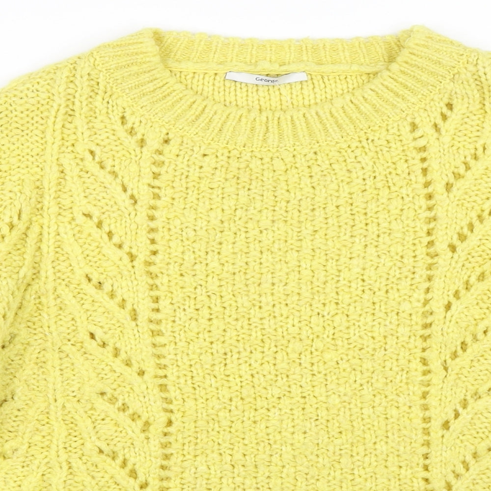 George Womens Yellow   Pullover Jumper Size 26